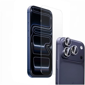 Protection d'objectif d'appareil photo pour iPhone 17 Pro, protection d'écran en verre trempé pour iPhone 17 Pro Max, anti-traces de doigts, haute transparence - Product Image 1