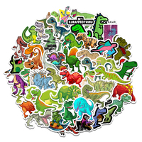 50 autocollants de dessins animés anime, imperméables, pour décorer ordinateur portable, tasse, skateboard, vélo, bagages, pour adolescents et adultes, autocollants en vinyle