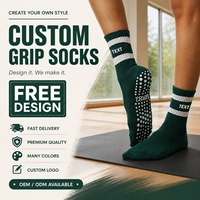 Chaussettes de Pilates antidérapantes personnalisées avec logo, respirantes, douces, confortables, chaussettes de yoga antidérapantes personnalisées