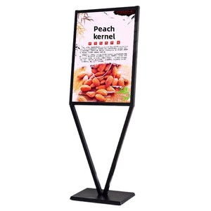 两用直角V型立式落地式可移动KT板促销海报展示架烤漆 - Product Image 5