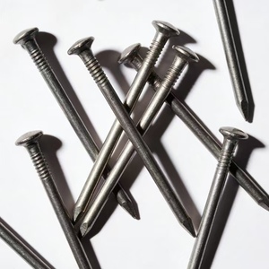 Clavos Comunes de Acero Galvanizado de 9*100mm, Punta Afilada, Cabeza Plana, Cuerpo Liso, Superficie Brillante, en Cartón - Product Image 2