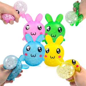 Wholesale Kawaii Novelty TPR Rabbit <b>Squishy</b> Toy Anti-stress Soft Squeeze Release Toy Fidget Toy - Product Image 1