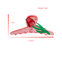 Sheshares Pince à cheveux en forme de fleur de requin tridimensionnelle, style tulipe fraîche et douce, pince à cheveux pour la nuque, pince à cheveux paresseuse