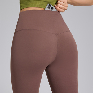 Tùy chỉnh chất lượng cao của phụ nữ phòng tập thể dục đẩy lên Tummy kiểm soát xà cạp cao eo Workout Yoga Quần thể dục Yoga mông nâng xà cạp - Product Image 2