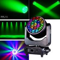 Projecteur de scène professionnel haute luminosité 19x40W Bee Eye LED Moving Head Wash Light RGBW 4-en-1 à effet rotatif pour événements