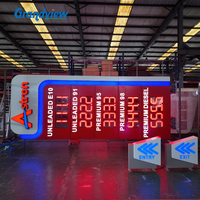 Señales de poste Led para publicidad de empresa personalizada, señal de poste para Estación de Servicio al aire libre, fabricante de señales de Totem publicitario