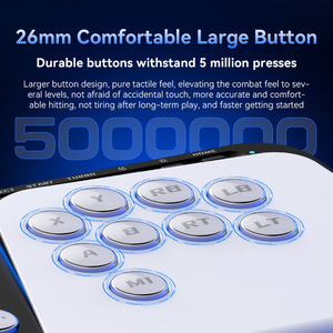 Manette de combat <span class=keywords><strong>arcade</strong></span> à boutons uniquement, contrôleur sans levier Y03 pour multiplateformes avec boutons mécaniques de 26 mm - Product Image 4