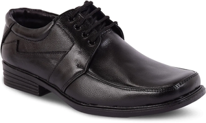 Chaussures en cuir véritable noir pour hommes, décontractées et formelles, coupe régulière, confortables, pour le bureau et l'usage quotidien - Product Image 6