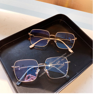 Gafas de sol cuadradas de gran ojo gafas marcos para las mujeres de la onda doblado gafas de Marcos ópticos - Product Image 4