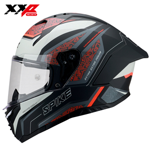 Casques de moto intégraux XXP NOUVEAUX avec grand spoiler, double visière, boucle à dégagement rapide, XXL VINDICATOR SPIKE DOT ABS toutes saisons 6 - Product Image 1