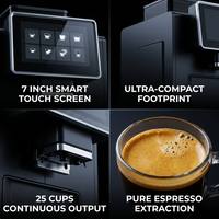 Machine à expresso professionnelle entièrement automatique avec écran tactile de 7 pouces, du grain à la tasse, pour hôtel, cafétéria, machine à café expresso