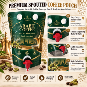 Pochette souple 1L avec bec verseur et poignée pour café et boissons prêtes à servir - Product Image 5