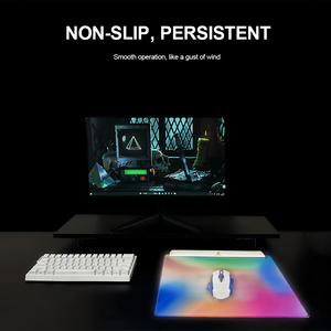 Manufacturer Custom RGB Tempered Esports Gaming Glass Mouse Pad with Ultra-Smooth Micro-Etched Surface and Non-Slip Base - Product Image 5
