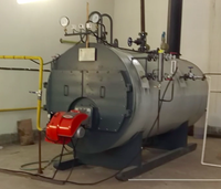 Boiler Air Panas Berbahan Bakar Batubara Hemat Energi 1-20 Ton Industri Tekanan Rendah Horizontal Tabung Air Otomatis