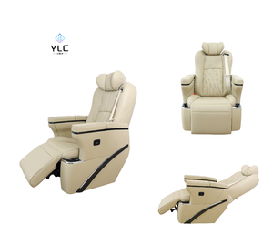 Asientos de Lujo para Automóvil con Mesa Plegable Pequeña, Asientos de Capitán Eléctricos para Camioneta, MPV, Todoterreno, RV, Autocaravana, <span class=keywords><strong>Toyota</strong></span> <span class=keywords><strong>Hiace</strong></span> - Product Image 1