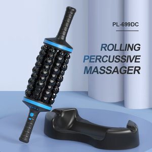 Körper <span class=keywords><strong>massage</strong></span> Wiederauf lad bares elektrisches rollendes Percussive-<span class=keywords><strong>Massage</strong></span> gerät 360 ° Vibration Yoga Roll Machine Ganzkörper muskel entlastung - Product Image 4