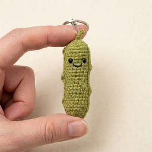 Vente Flash : Jouet Sensoriel Kawaii en Forme de Légume, Poupée Amigurumi Mooli au Crochet, Porte-clés, Jouet Anti-stress Amigurumi au Crochet Click Clack - Product Image 5