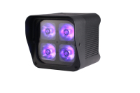 Projecteur LED DMX512 IP20 à batterie 4x20W RGBWAUV 6-en-1 pour événements disco en extérieur