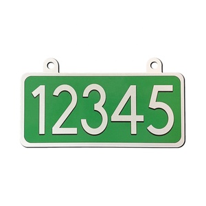 Double Side Yard <strong>Outside</strong> Hanging Aluminum Metal <strong>Name</strong> Signs Mailbox Numbers Plate Address Number <strong>Plaque</strong> Sign - Product Image 1