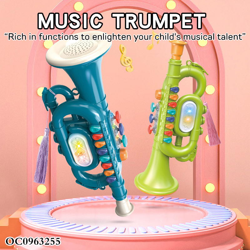 Trompeta De Juguete Para Niños – Instrumento Musical Simulado, De ABS, 32 Cm. Ideal Para Despertar El Interés Musical Desde Pequeños.