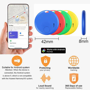 جهاز تتبع GPS صغير ذكي للكلاب والأمتعة والمفاتيح - تتبع في الوقت الفعلي مع تطبيق وتحكم صوتي وشاشة عرض وبطارية ليثيوم متوافق مع نظام iOS - Product Image 1