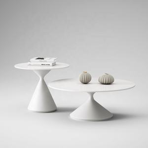 Mesa de Centro Moderna con Base de Mármol, Mesa Redonda para el Hogar - Product Image 5