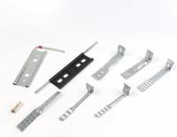 Plaques de fixation robustes en fer, composant de renforcement mural ondulé durable, connecteur mural en acier inoxydable 304 pour briques