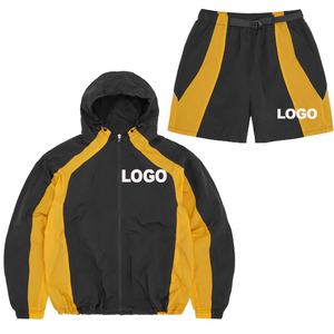 Vêtements de sport pour hommes sur mesure, veste à fermeture éclair intégrale, coupe-vent, imperméable, en nylon, fabricant de vêtements de sport - Product Image 3