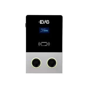 Cargador Rápido para Vehículos Eléctricos de Doble Pistola Comercial, 14kW 22kW, Estación de Carga Montada en la Pared, OCPP1.6J, IP54, Refrigerado por Aire, Uso Doméstico y Público, OEM - Product Image 1