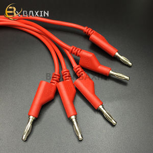 Doppel endiger stapelbarer Bananen stecker Stecker Hochspannungs-Silikon draht Multimeter-<span class=keywords><strong>Test</strong></span> kabel Anschluss kabel - Product Image 4