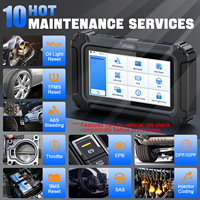 NUEVA Herramienta de Diagnóstico D5 para 5 Sistemas, Lector de Códigos OBD2 Completo y Escáner con FCA CAN FD, VIN Automático, Máquina de Diagnóstico para Autos con Más de 9 Funciones de Reinicio
