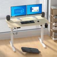 Livraison Gratuite - Bureau de Jeu Informatique Moderne en Bois, Réglable en Hauteur, Durable, 55"x24", pour Bureau à Domicile