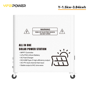 All-in-One 1.5KW 3.84kwh năng lượng mặt trời hệ thống điện Màn hình LCD Inverter LiFePO4 pin có thể Cổng giao tiếp Stackable năng lượng lưu trữ - Product Image 3