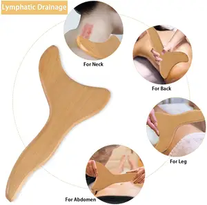 Ferramenta de esculpir o corpo, 2 peças, escorredor phático, anti celulite, terapia de massagem para gua sha, conjunto de ferramentas manuais gua sha