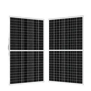 مخزون مستودع الاتحاد الأوروبي روتردام لوحة الطاقة الشمسية للاستخدام المنزلي أسود بالكامل 450 وات 460 وات الألواح الشمسية