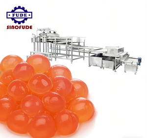 Mesin Pembuat Boba Jelly Ball Popping, Mesin Mutiara Boba, Lini Produksi Boba, Kontrol Proses Komputer PLC - Product Image 1