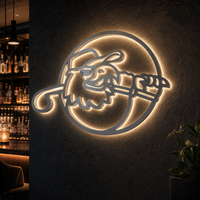 Lettres en métal lumineuses 3D personnalisées avec halo rétroéclairé LED, panneau publicitaire extérieur étanche IP65 pour devanture de magasin et entreprise
