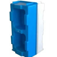 Nouveau design de briques de pavage en béton creuses et emboîtables, blocs de ciment en plastique en forme de I, durables