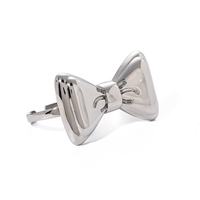 2024 nouveau lisse arc forme anneaux bijoux femmes 18K plaqué or acier inoxydable gros arc réglable anneau ouvert