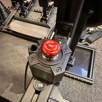 Accessoires de simulation de course automobile, bouton d'arrêt d'urgence, siège de simulateur de course automobile, plateforme de mouvement 6 DOF pour simulateur de jeux de course Simtools