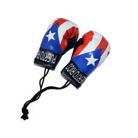 Porte-clés Gant de Boxe de Simulation avec Grand Pendentif Drapeau, Logo Personnalisé, Ornement Suspendu pour Voiture et Sac, Accessoires de Porte-clés