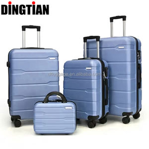 Coquille rigide 14 20 24 28 pouces sac de voyage à roulettes bagages valises de voyage ensembles avec sac à cosmétiques vente en gros d'usine à prix bon marché - Product Image 5