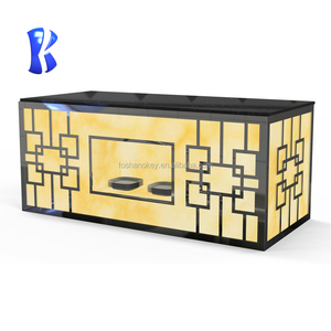 OKEY-Table de buffet mobile en acier inoxydable avec plateau en marbre, hôtel cinq étoiles arabe et Dubaï - Product Image 6