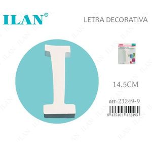 Lettera Decorativa Ilan I 14,5 cm Bianca per Decorazione Casa - Product Image 1