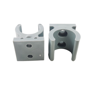 Pipe <b>Clamp</b> 22 Mm U Shaped Plastic Pipe Sleeve For Toilet Chair Accessories Metric Size Gray Color - Product Image 4