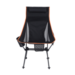 Silla de Camping Plegable Portátil con Respaldo Alto y Bolsillos Laterales para Camping, Senderismo y Excursionismo al Mejor Precio - Product Image 2