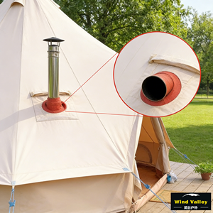 Carpa de campaña impermeable Wind Valley, tela Oxford gruesa resistente al viento, tamaño grande, ligera, para acampar al aire libre y picnics en tres estaciones - Product Image 5