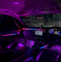 Kit d'éclairage intérieur dynamique et coloré ICarsin pour Toyota Hilux Revo 2015-2024 RHD/LHD – Panneau décoratif lumineux pour une amélioration de l'éclairage intérieur du véhicule