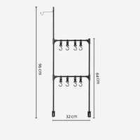 Support de lampe multifonctionnel détachable KingGear pour camping en extérieur, support de rangement, support de lampe suspendu