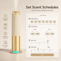 Diffuseur d'arômes silencieux sans eau, rechargeable, en alliage d'aluminium, machine à parfum intelligente sans fil pour grande surface
